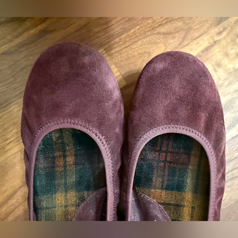 Born Julianne burgundy suede ballet flats - Picture 3 of 7